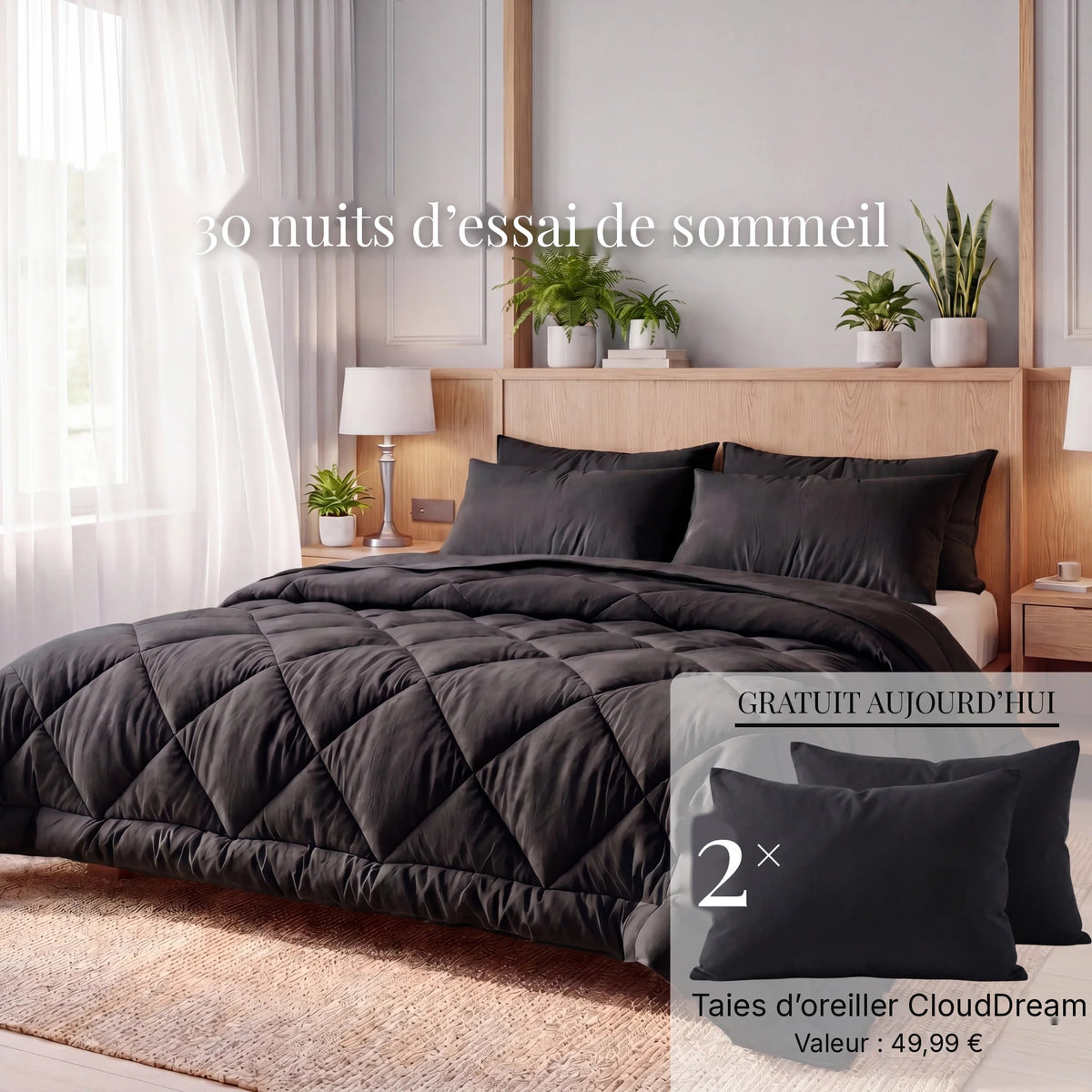 Couette EasyDream – La 2-en-1 à séchage rapide qui vous dispense de housse de couette.